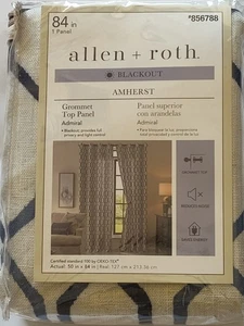 Allen Roth Blackout AMHERST ADMIRAL Öse oben 1 Panel 50x84 Zoll #856788 - Bild 1 von 6