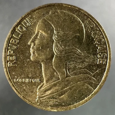 1998 França 5 centavos – Brilhante não circulado - Imagem 1 de 4