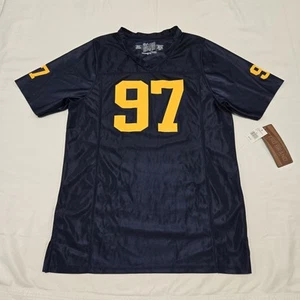 Maglia maglia nuova con etichette taglia XL Michigan Wolverines Aidan Hutchinson #97 marca retrò NCAA - Foto 1 di 11