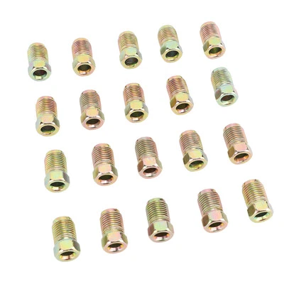 ­20Pcs Brake Line Nuts Fittings M10 X 1mm Metric Brake Line Invert Flare - Image 1 of 4