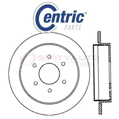 Centric C-TEK Disc Brake Rotor for 2005-2017 Nissan Armada 5.6L V8 - Kit Set du - Image 1 of 4