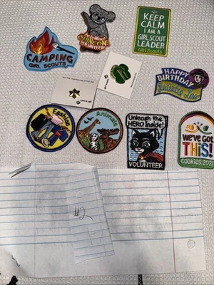 全新 不寻常的女童子军补丁 缝上,熨烫 批量 10 #2 — 第 1/4 张图片