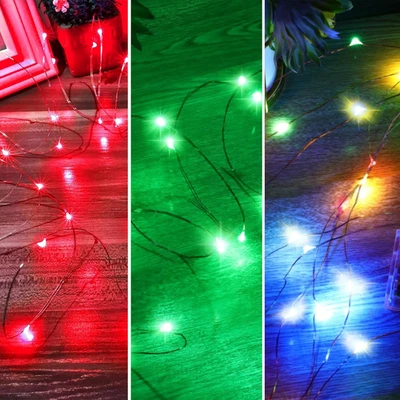 Red, Green, and Multicolor Christmas 16Ft LED Lights, Basic Bundle - Image 1 of 4