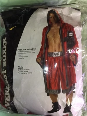 Everlast Adulto Hombre Boxeador Luchador Anillo Campeón Disfraz Talla Med 40-42 Foto 1 de 4