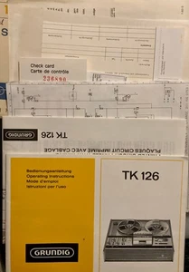 GRUNDIG TK 126 Bedienungsanleitung + Schaltplan Original - Bild 1 von 2