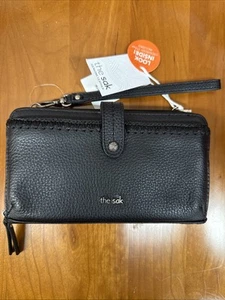 The Sak Iris Umhängetasche Damen Handytasche & Geldbörse schwarz Neu mit Etikett Riemen - Bild 1 von 10