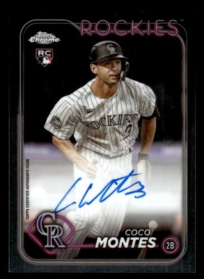 2024 Topps Chrome #RA-CMO Coco Montes Rookie Autographs - Image 1 of 2