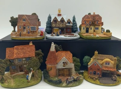 6 x Job Lot Z Scale Gauge Model Railway Locomotive Train Dioramas Painted Scenes - Image 1 of 4