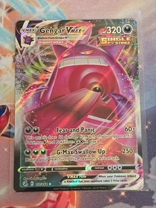 Gengar VMAX 157/264 Swsh08: Fusion Strike Holo casi nuevo - Imagen 1 de 2
