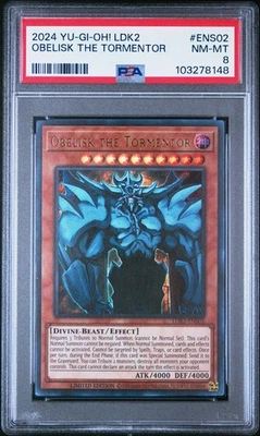 Yu-Gi-Oh! - Obelisk the Tormentor 2024 LDK2-ENS02 Limited Edition PSA 8 - Image 1 of 2
