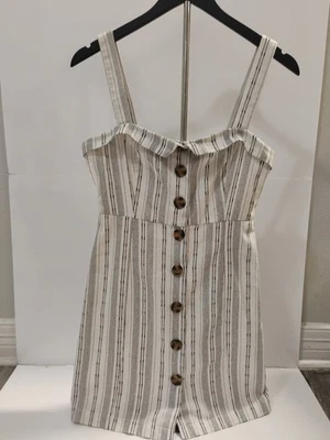 Vestido para mujer Forever 21 sin mangas con botones delanteros talla S cintura imperio Foto 1 de 4