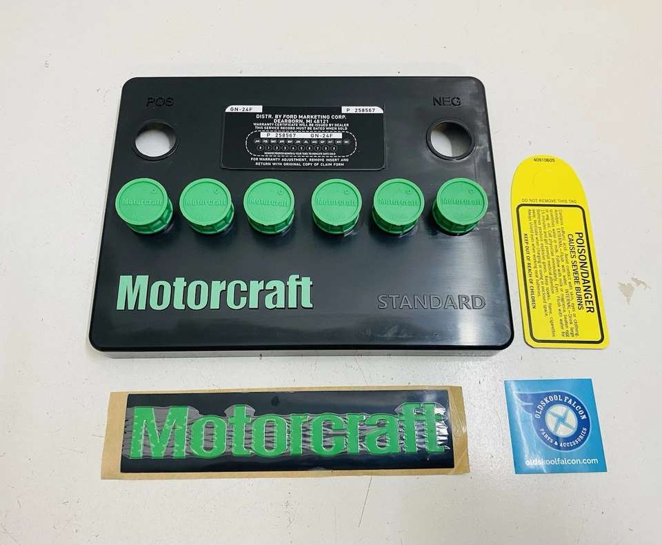 FORD MOTORCRAFT BATTERY TOP COVER SUIT XA XB XC XD XE FALCON FAIRMONT GT GXL - Image 1 of 1