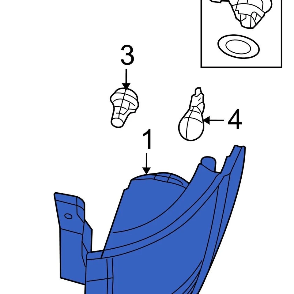 For Ram C/V 2012-2015 Ram 5182535AF Left Tail Light Assembly Foto 1 de 1