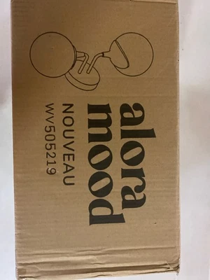 Alora WV505219AGOP Nouveau 2-Light 19" Bathroom Sconce Opal Glass, Aged Gold - Image 1 of 2