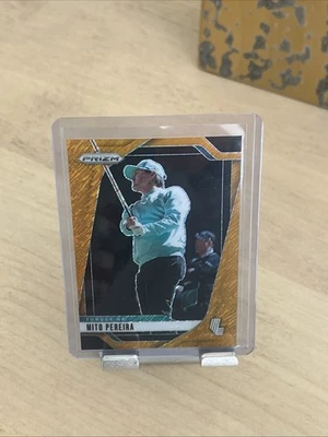2025 Panini Prizm Liv Golf - Mito Pereira FOTL /8 Gold Shimmer LIV Golf Torque - Image 1 of 2