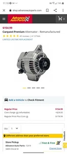 Alternator 91 92 93 Ford Thunderbird Mercury Cougar 5.0 L HO 302 1991 1992 1993 - Picture 1 of 2