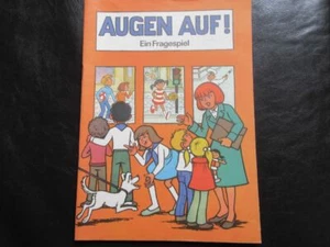 DDR Bastelbogen-Augen auf!-Ein Fragespiel-DDR 1980er Jahre - Bild 1 von 1