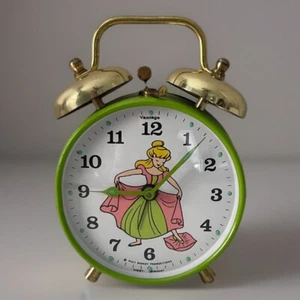 Vintage Walt Disney Cinderella Alarm Clock Vantage West Germany Loud Alarm Works - Picture 1 of 9