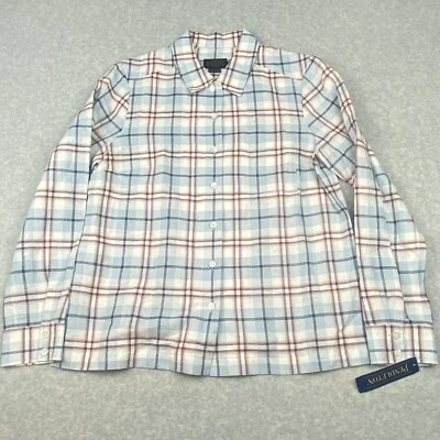 Camisa Pendleton Mezcla de Lino Abotonada Mujer Pequeña Mediana Lana Mills Nueva con Etiquetas L/S Foto 1 de 4