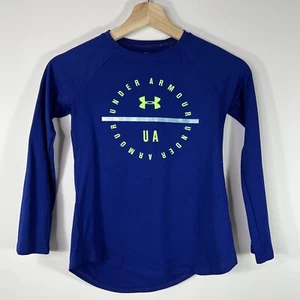 Under Armour HeatGear Long Sleeve Graphic T-Shirt Loose Girl’s Small S - Picture 1 of 3