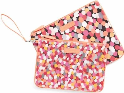 Nuevo con etiquetas Juego de bolsas de playa Vera Bradley en estuche cosmético Pixie Confeti 14809 208 XA Foto 1 de 2