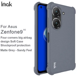 IMAK For Asus Zenfone 9 5G, Matte Shockproof Airbag Sandy Feel Soft Case Cover - Picture 1 of 11