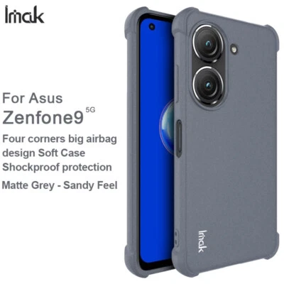 IMAK Para Asus Zenfone 9 5G, Estuche Suave Mate A Prueba de Golpes Airbag Sensación Arena Foto 1 de 4