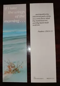 "IF I TAKE THE WINGS OF..." BOOKMARK WITH SCRIPTURE - C.R. Gibson - Lot of 5 - Picture 1 of 3