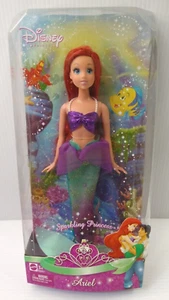 Mattel Disney Sparkling Princess Little Mermaid Ariel Doll 2008 Barbie - Picture 1 of 13