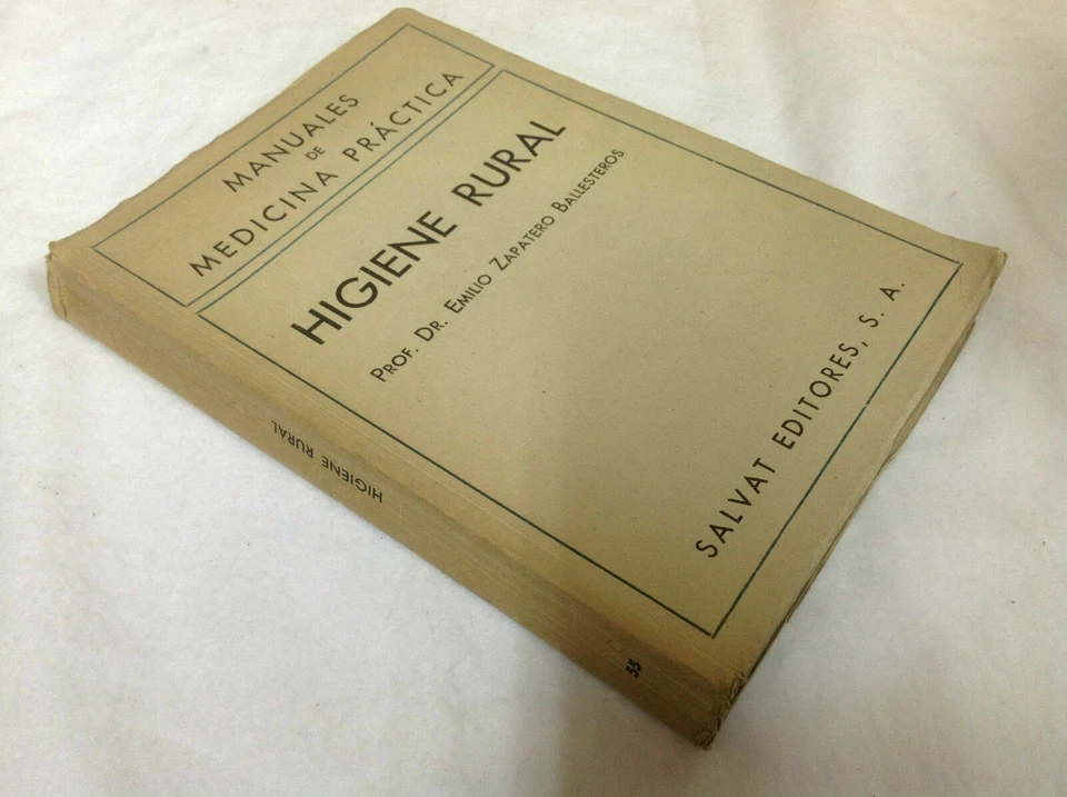Libro Antiguo MANUALES DE MEDICINA PRÁCTICA - HIGIENE RURAL Barcelona 1943 - Imagen 1 de 1