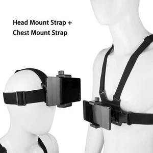 Chest Strap Harness Mount Head Strap Holder Kit for Smartphones Gopro POV/VLOG - Picture 1 of 14