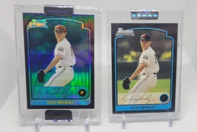 2 Card 2003 BOWMAN & Bowman CHROME CLAY HENSLEY ROOKIE UNCIRCULATED #232 167/250 - Image 1 of 4