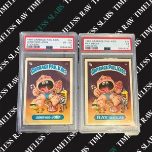 Junkfood John & Ray Decay Vintage GPK PSA 4,and 5 - Picture 1 of 2