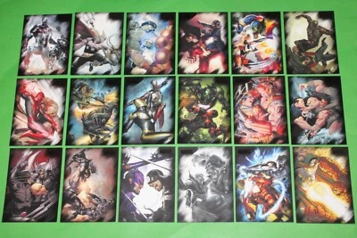 Juego de 81 cartas base Marvel Heroes and Villains Rittenhouse 2010 Wolverine Deadpool Foto 1 de 4