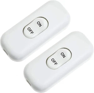 Inline Cord Switch, PLUSPOE 2-Pack on off Button Control Lamp Appliance Switch f - Picture 1 of 12