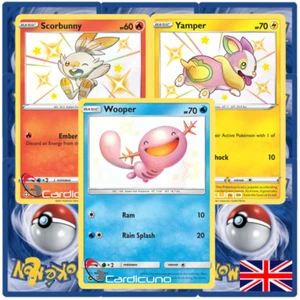 10 Pokemon Karten wie EIN Booster inkl. Baby Shiny Pokemon & Stern Karte EN - Bild 1 von 1