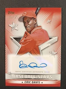 2022 Topps Baseball Stars Red /25 Eric Davis Auto Autograph #BSA-ED - Picture 1 of 2