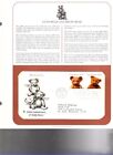 FIRST DAY ISSUE STAMP COVER + INFO PAGE--Gund & Bruin Teddy Bear--FREE SHIPPING