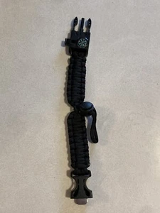 Outdoor Adjustable Paracord Survival Emergency Bracelet With Compass - Picture 1 of 8