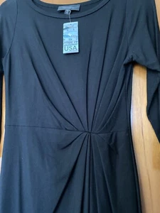 Black Knotted Front Dress Size XS From Karen Kane - Picture 1 of 6