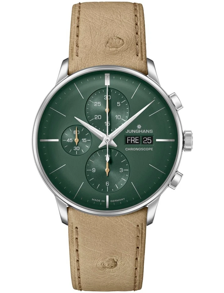Junghans Meister Chrono English Date 40.7mm Green Dial Watch 27/4222.03 - Image 1 of 1