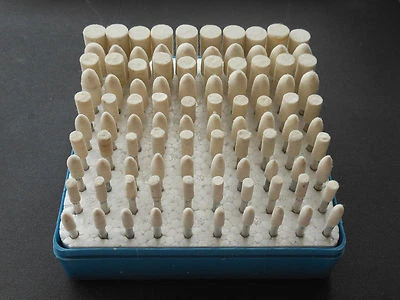 100pcs Felt Polishing Burr Tree Wool Bob Dremel ROTARY TOOL - Image 1 of 4