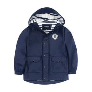 Rokka&Rolla Boys' Waterproof Rain Jacket Toddler Hooded Rubber Raincoat Kids - Picture 1 of 36