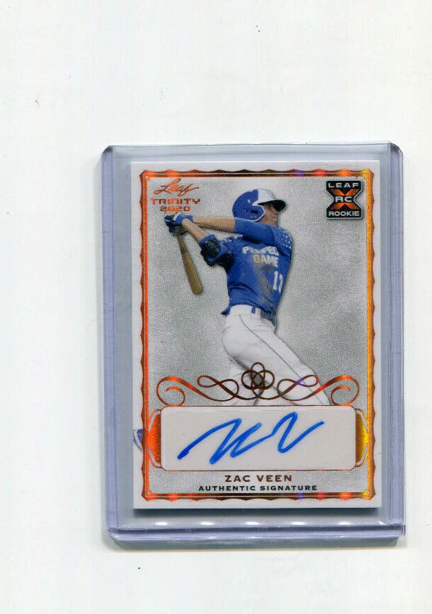 2020 Leaf Trinity Autographs Bronze Zac Veen Rookie Auto - Image 1 of 1
