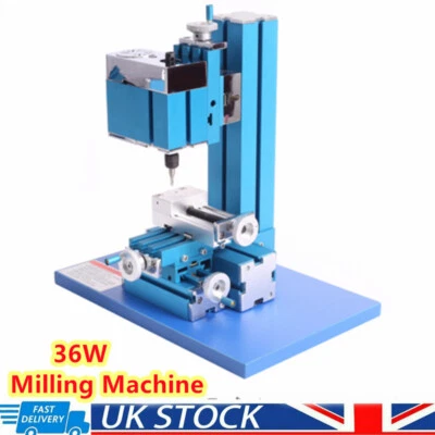 36W Mini Milling Machine DIY Woodworking Metal Aluminum Processing Tool 220V
