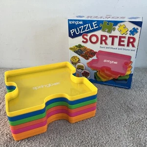 Springbok Jigsaw Puzzle Sorter Trays - Set of 7 Nested Puzzle Tray Organizers - Picture 1 of 4