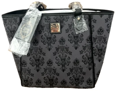 Novo Papel de Parede Disney Dooney & Bourke Mansão Assombrada Cinza Janie Bolsa Tote Bolsa-B - Imagem 1 de 4
