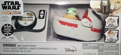 Star Wars The Mandalorian Grogu and Hover Pram Radio Control Kids and Adults  - Image 1 of 4