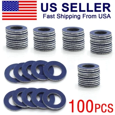 100x 90430-12031 Tapón de drenaje de aceite Junta Arandela de aplastamiento para LEXUS SCION TOYOTA CAMRY Foto 1 de 4