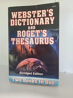 Webster's Dictionary AND Roget's Thesaurus Abridged Edition 2 Books in 1 - Image 1 of 3